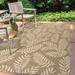 JONATHAN Y JONATHAN Y Galon Palm Frond Indoor/Outdoor Area Rug 2 X 8 - Brown/Beige