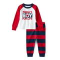 The Children s Place Toddler Boys Valentine Long Sleeve Top and Pant 2-Piece Pajama Set Sizes 2T-6T