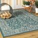 JONATHAN Y JONATHAN Y Palazzo Vine and Border Textured Weave Indoor/Outdoor Area Rug 9 X 12 - Teal/Grey