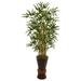 HomeStock Rustic Ranch 4.5Ft. Bamboo Artificial Tree In Bamboo Planter