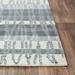 Alora DÃ©cor Stripe Contemporary Charcoal 8 6 x 11 6 Rolled Rug