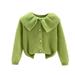 Toddler Boys Girls Jacket Children Kids Baby Solid Long Sleeve Sweater Cardigan Coat Outer Outfits Clothes Size 3-4T