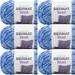 Spinrite Bernat Velvet Yarn - Rich Blue 1 Pack of 6 Piece