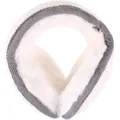 White Foldable Knitted Earmuffs