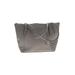 MICHAEL Michael Kors Leather Tote Bag: Pebbled Gray Print Bags