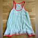 Free People Dresses | Free People Dress, Mint Green With Neon And Silver Trim, Size Medium | Color: Blue/Green | Size: M