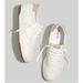 Madewell Shoes | Madewell Womens Court Sneakers In Colorblock Leather And Suede Ivory Multi | Color: Cream/White | Size: 8.5