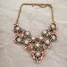 J. Crew Jewelry | J.Crew Rare Htf Antique Rhinestone Crystal Cluster Statement Necklace | Color: Green/Purple | Size: Os