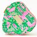 Lilly Pulitzer Accessories | Lilly Pulitzer Heart Case In Mandevilla Baby Always Worth It Euc | Color: Green/Pink | Size: Os