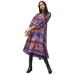 Anthropologie Dresses | Nwt Anthropologie Norblack Norwhite Agatha Tie Dye Midi Oversized Dress Xsp | Color: Blue/Red | Size: Xsp