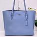 Coach Bags | Coach Mollie Tote Shoulder Bag | Color: Blue/Silver | Size: 13 1/4" (L) X 11" (H) X 5" (W)