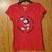 Disney Tops | - Nwot Disney Mickey Mouse Shirt - T-Shirt Size Medium | Color: Black/Red | Size: Mj