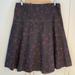 Anthropologie Skirts | Lapis Anthropologie Skirt A Line Black Pink L | Color: Black/Pink | Size: L