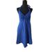 J. Crew Dresses | J Crew Empire Waist Embossed Halter Dress Cobalt Blue Size 8 | Color: Blue | Size: 8
