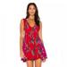 Free People Dresses | Free People Thought I Was Dreaming Floral Dress Red Pink Boho Womens Sz M | Color: Pink/Red | Size: M