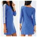 Lilly Pulitzer Dresses | Lilly Pulitzer Marlowe Beckon Blue Breeze Stripe Crotchet Sleeve Knit Dress Sz S | Color: Blue/White | Size: S