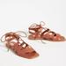 Anthropologie Shoes | Anthropologie Silent D Gladiator Satelli Tie-Up Sandals | Color: Brown | Size: 6.5