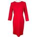 J. Crew Dresses | Jcrew Zip Ponte Sheath Dress | Color: Red | Size: 6