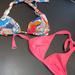 J. Crew Swim | J Crew Bikini Top Bundle Of 2 Passion Pink & Tropical Pattern Small | Color: Blue/Pink | Size: S
