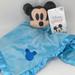 Disney Toys | Disney Mickey Mouse Baby Blanket Lovey Plush New | Color: Blue | Size: Osbb