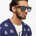 Gucci Accessories | New - - Gucci Gg1110s-003 53 Sunglass Unisex Bio Acetate Sunglasses | Color: Blue | Size: Os