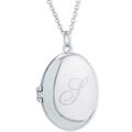 Giani Bernini Jewelry | Giani Bernini Necklace Locket Sterling Silver Initial L 16” Ladies Classic Vtg | Color: Silver | Size: Os