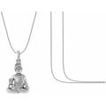 Mtrolls Sterling Silver (92.5% Purity) God Swaminarayan Chain Pendant (With Snake Chain) Sterling Silver_698
