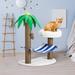 Cat Tree for Indoor Cats, Modern Cat Toys with Sisal Surfaces and Interactive Swing Ball, Multi-functional Cat Tower