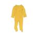 Kate Quinn Organics Long Sleeve Outfit: Yellow Solid Bottoms - Size 0-3 Month
