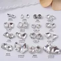 Strass blancs en forme de goutte d'eau pour décoration de bricolage diamant en cristal accessoires