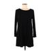 Eileen Fisher Casual Dress - Mini: Black Print Dresses - Women's Size Medium