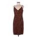 Sanctuary Casual Dress - Slip dress: Orange Leopard Print Dresses - Women's Size 8