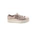 Steve Madden Sneakers: Silver Print Shoes - Women's Size 8 1/2 - Round Toe