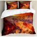 East Urban Home American Duvet Cover Set, Grand Canyon Horizon, Calking, Orange in Brown/Indigo/Orange | Wayfair DBD5777BCDA94D5C98897C292C3A8738