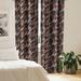 Foulton East Urban Home Contemporary Curtains Grunge Abstract Print Pair of 28"x95" Chestnut Brown Taupe Grey Microfiber | 95 H x 28 W in | Wayfair