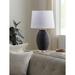 Willa Arlo™ Interiors Millicent Concrete Table Lamp Linen/Concrete in White/Black | 27 H x 15 W x 15 D in | Wayfair