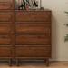 Latitude Run® Solid wood frame drawer decorative cabinet Bedroom living room retro simple storage cabinet Wood in Brown | Wayfair