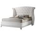 Rosdorf Park McManus Platform Bed Upholstered/Velvet in White | King | Wayfair 0CC8C42AA75F436DBAB241CE155CCA33