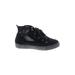 Journee Collection Sneakers: Black Print Shoes - Women's Size 6 - Round Toe