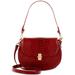 Cynthia Glissandro Small Embossed Leather Shoulder Bag - Red - Brahmin Shoulder Bags