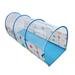 Aoanydony Cute Playhouse Kids Play Tent with Tunnel Cubby House Toy House Blue