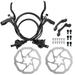 REDLAND Bike Brakes Aluminum Rear Caliper Rear Caliper Disc 2 pcs Bike Brake Rotor Aluminum Steel Rotors 12 Stainless Steel Rotors Bike Stainless Steel Brake Bike Stainless 2 Pcs 160mm Set 2 Pcs MTB