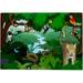 Coolnut Jigsaw Puzzles Vintage Wild Forest Animals Birds Tiger World Snake for Kids Adults Education