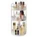 KAOU 1 Set Rotating Makeup Organizer Light Luxury Convenient 360 Degree Storage Solution for Cosmetics Lipsticks Clear Triple Layer