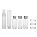 1 Set/8 Pcs Dispense Bottle Plastic Small Container Cream Lotion Liquid Water Holder Empty Bottle with Zipper Storage Bag for Home Outdoor (Transparent)