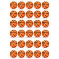 30 Pieces Mini Basketball Party Favors Mini Stress Ball Basketball Bouncy Ball Mini Foam Sports Ball for School Reward