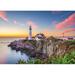 Portland Lighthouse Puzzles for EC36 Adults 1000 Pieces Beach Landscape Nature Puzzle as Lighthouse Decor Maine Jigsaw Puzzles Scenery as Lighthouse Gifts