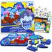 Nick Shop Blue Clues EC36 Floor Puzzle for Toddlers - Blue Clues 24 Piece Foam Puzzle Bundle with Monster Stickers for Boys and Girls (Blue Clues Foam Puzzle Mat)