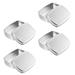 Candles Bar Soap Aluminum Box Small Balm Metal Lid Tins Rectangular Cans Cookie Jars with Lids Travel 4 Pcs