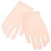 2 Pairs Moisturizing Gloves Grooming Overnight Beauty Hand Skin Care Covers Lotion Purple Spandex